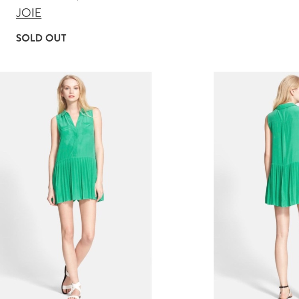 Joie Silk Green Dress